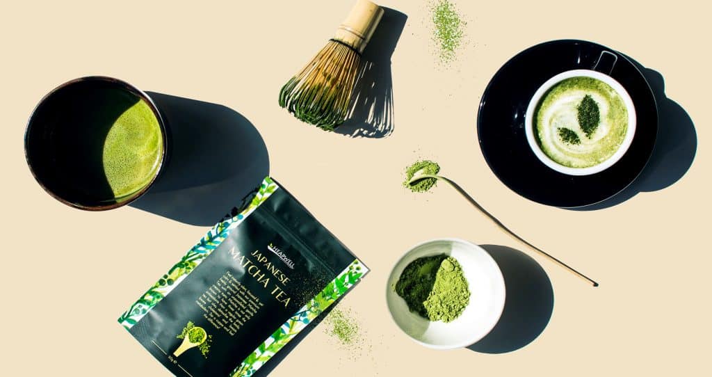 עשוי מ-100% אבקת תה ירוק יפני מסורתי