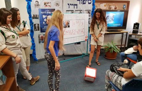 קרית ים: תלמידים ציינו את יום הזכרון לרצח יצחק רבין עם עולים חדשים