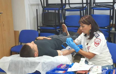 2,208 אזרחים תרמו דם בעמדות מד"א