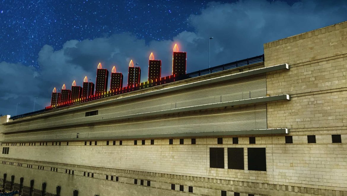 חנוכיית ענק תוקם על גג קניון הדר בירושלים