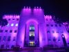 בניין עיריית חיפה יואר הערב (ראשון, 3.12) בסגול, כחלק ממיזם "לילה סגול"