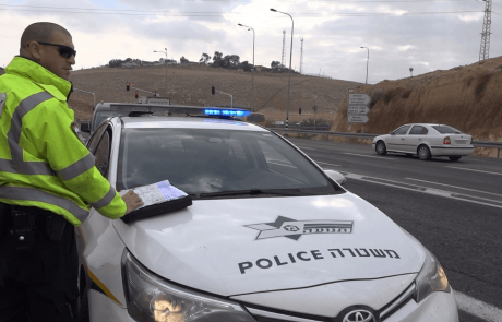 593 דוחות תנועה נרשמו בסוף השבוע האחרון בכבישי יהודה ושומרון.