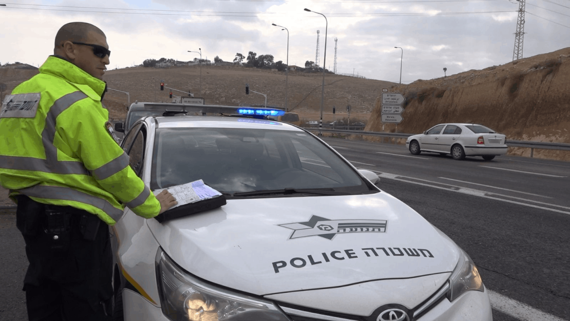 593 דוחות תנועה נרשמו בסוף השבוע האחרון בכבישי יהודה ושומרון.