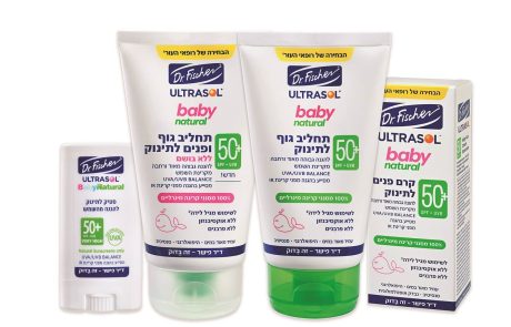 חדש מאולטרסול של ד"ר פישר בסדרת BABY NATURAL: תחליב הגנה לגוף ולפנים לתינוק – ללא בושם